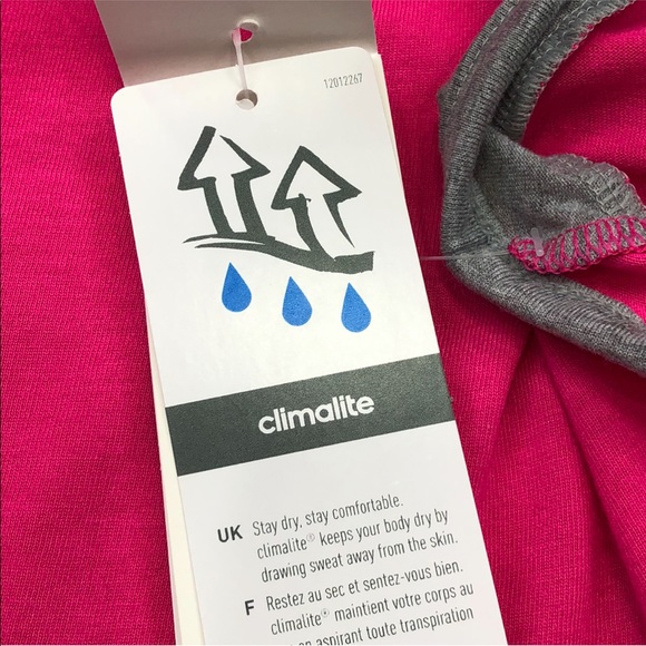 adidas Ultimate loose fit racer back pink and gray tank top - Picture 6 of 8